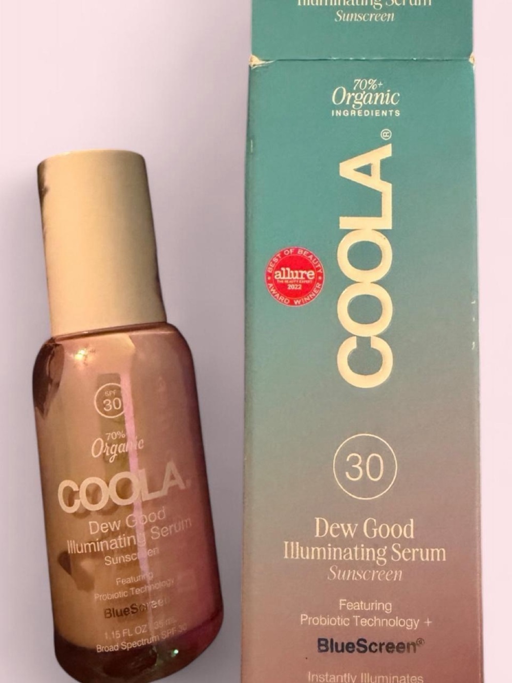 COOLA Dew Good Illuminating Serum sunscreen SPF 30